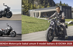 EICMA 2026: BENDA Motorcycle 9 model bakal lancar