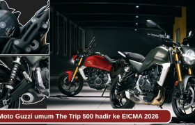 Moto Guzzi The Trip 500 roadster EICMA 2026 Milan Motorshow